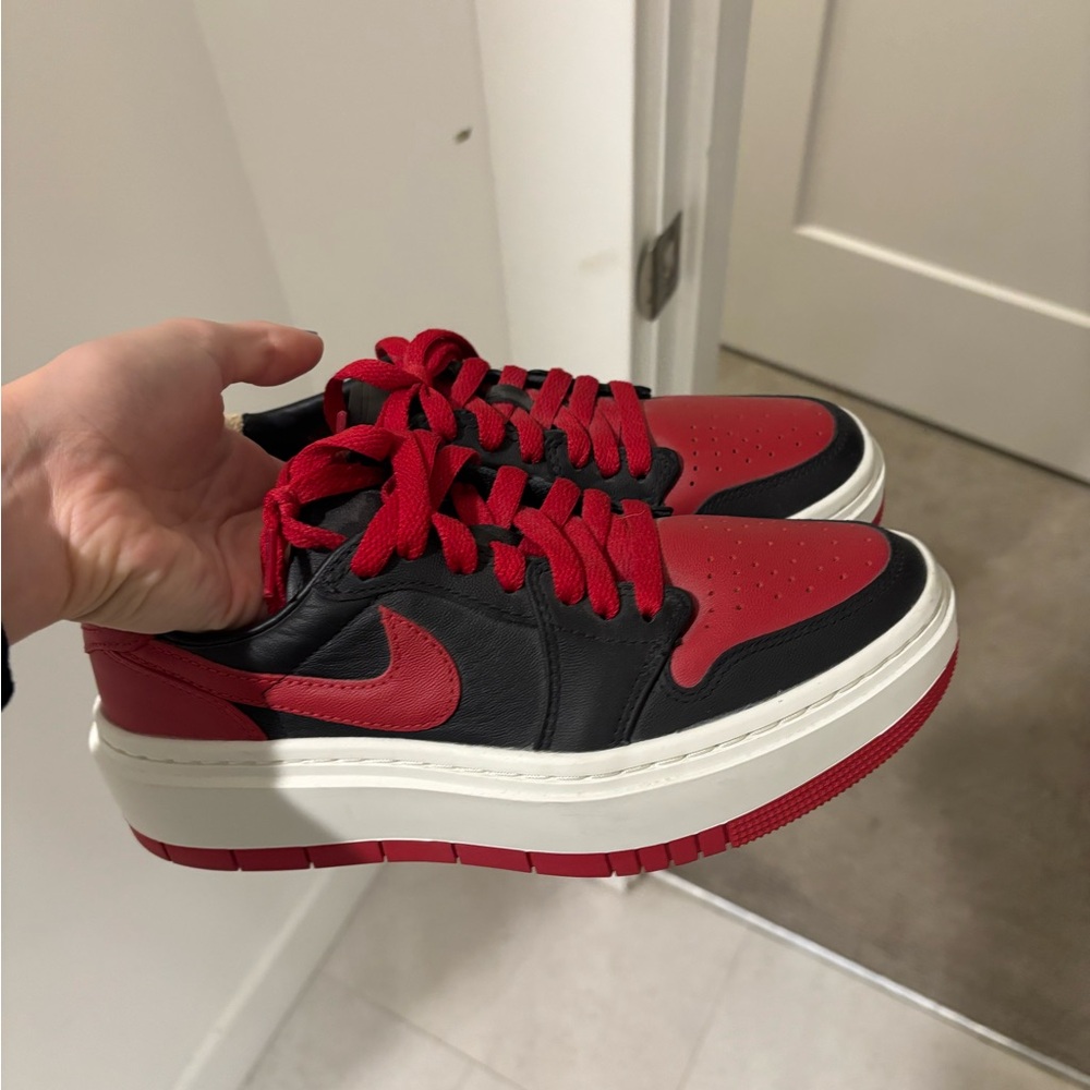 Nike Red and Black Athletic Shoes
